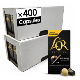 Capsule Nespresso Compatible Café L'Or Espresso Ristretto - 40 boîtes - 400 capsules