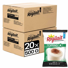 Topping 4 Régilait pour Distributeur Automatique - 20 paquets - 10 kg