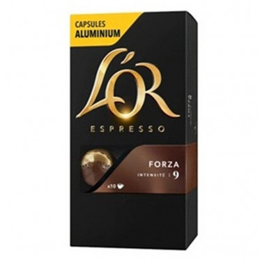 Capsule Nespresso Compatibles L’Or Espresso Forza - 10 boîtes - 200 capsules