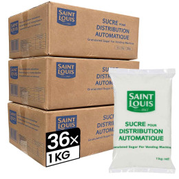 Sucre en Poudre Cristal Saint Louis pour Distributeur Automatique - 36 paquets - 36 Kg