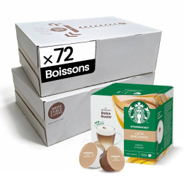 Capsule Starbucks ® by Dolce Gusto ® Latte Macchiato - 12 boîtes - 72 boissons