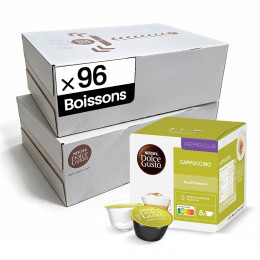 Capsules Nescafé Dolce Gusto Cappuccino - 12 boîtes - 96 boissons