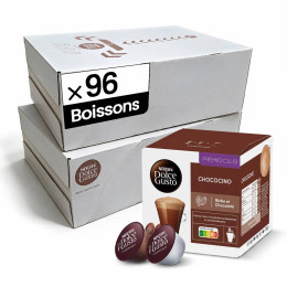 Capsules Nescafé Dolce Gusto Chocolat Chaud Chococino - 12 boîtes - 96 boissons