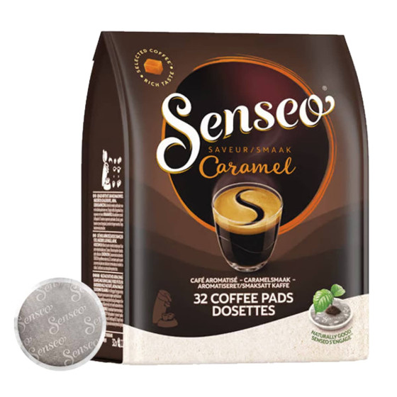 Café Dosettes Saveur Caramel Senseo Le Paquet De 32 Dosettes