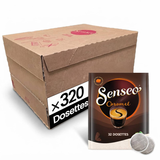 Dosette Senseo Caramel - 10 paquets - 320 dosettes compostables
