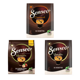 Dosette Senseo Pack Aromatisé - 3 paquets - 96 dosettes
