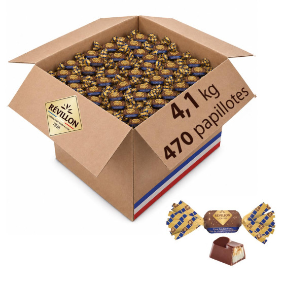 470 Papillotes au Chocolat au lait et Céréales croustillantes - Révillon - 4,1 Kg