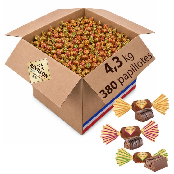 380 Papillotes au Chocolat au lait - Révillon - 4,3 Kg