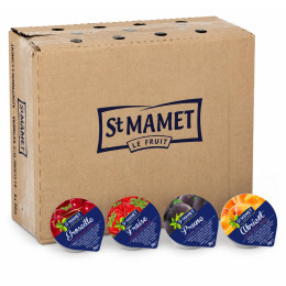 Confiture St Mamet du Languedoc Roussillon 4 Parfums 20 gr - 120 coupelles