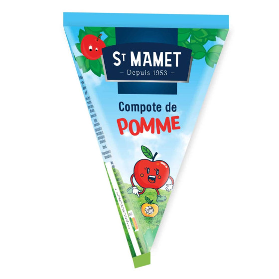 Berlingot de Compote St Mamet Pomme - 48 berlingots recyclables