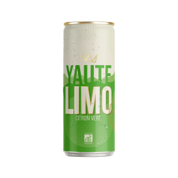 YAUTE Limonade Citron vert Bio Canette Slim 33cl x 24