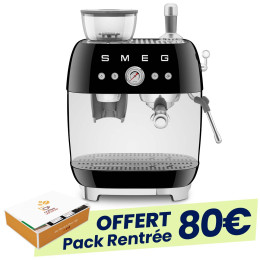 SMEG Machine expresso Noir - EGF03BLEU