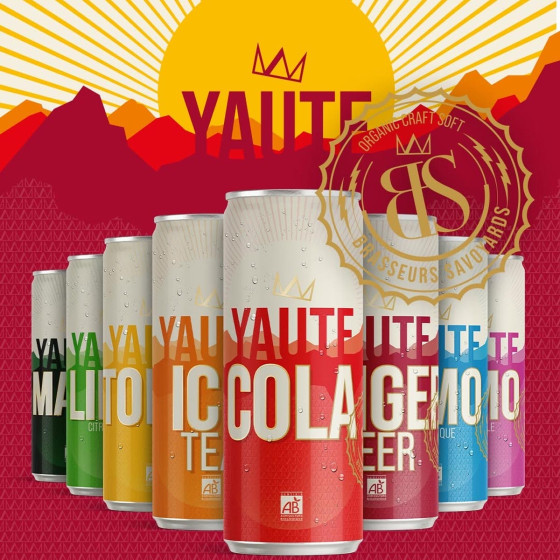 YAUTE Limonade Bio Canette Slim 33cl x 24