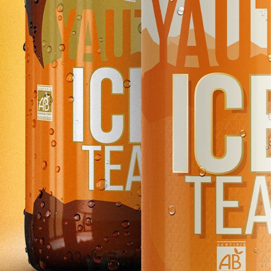 YAUTE Ice Tea Bio Canette Slim 33cl x 24