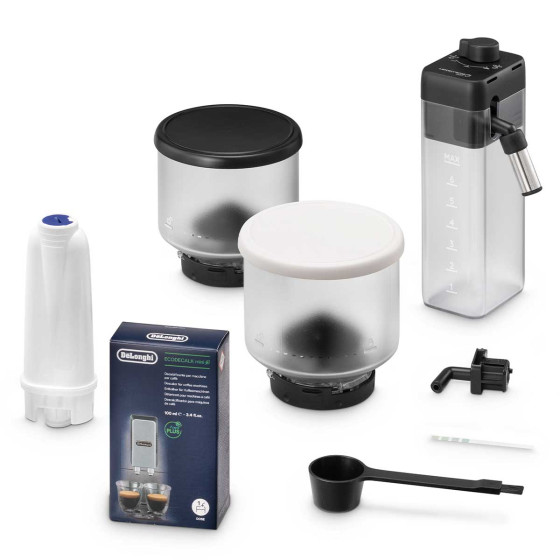 Machine à café en grains Delonghi Rivelia Latte FEB 4455.W Blanc Arctique + 94€ de CADEAUX EXCLUSIFS