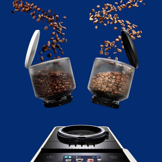 Emballage endommagé - Delonghi Rivelia Latte FEB4455.W avec 2 bacs à grains