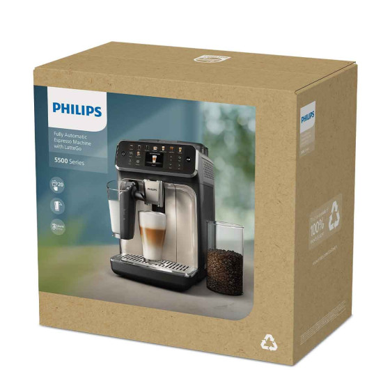 Philips EP5543/90 SilentBrew LatteGo Blanc
