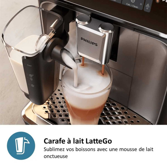 Philips EP5543/90 SilentBrew LatteGo Blanc