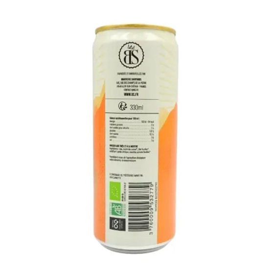 YAUTE Ice Tea Bio Canette Slim 33cl x 24