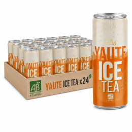 YAUTE Ice Tea Bio Canette Slim 33cl x 24
