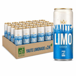 YAUTE Limonade Bio Canette Slim 33cl x 24