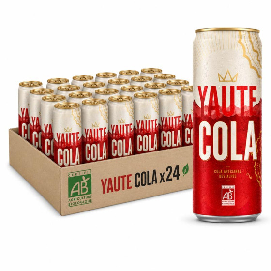 YAUTE Cola Bio Canette Slim 33cl x 24
