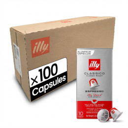 Capsule Nespresso Compatible Illy Torrefaction Classico - 10 boîtes - 100 capsules