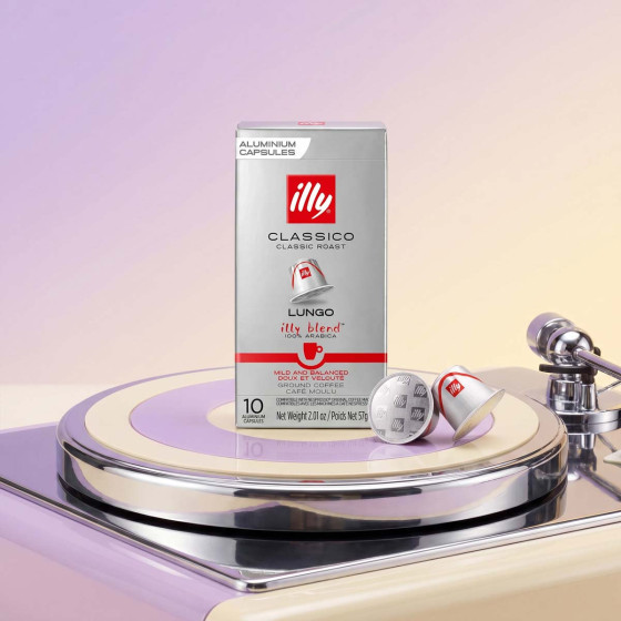 Capsule Nespresso Compatible Illy Torrefaction Lungo Classico - 10 boîtes - 100 capsules