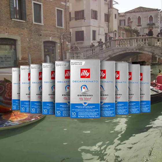 Capsule Nespresso Compatible Illy Classico Decaffeinato - 10 boîtes - 100 capsules