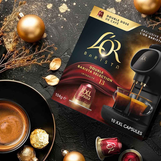 Capsule Nespresso ® Compatible Café L'Or Barista Capsule XXL Double Barista Sélection - 10 capsules