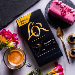 Capsule Nespresso Compatible Café L'Or Espresso Ristretto - 10 boîtes - 100 capsules