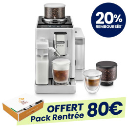Delonghi Rivelia Latte FEB4455.W avec 2 bacs à grains