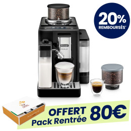 Delonghi Rivelia Latte FEB4455.B avec 2 bacs à grains