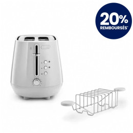Grille-pain Delonghi Eclettica Blanc - CTY2103.W