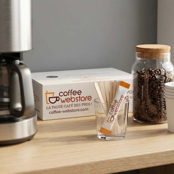 Sucre Coffee-Webstore - 5 boîtes distributrices - 1000 bûchettes