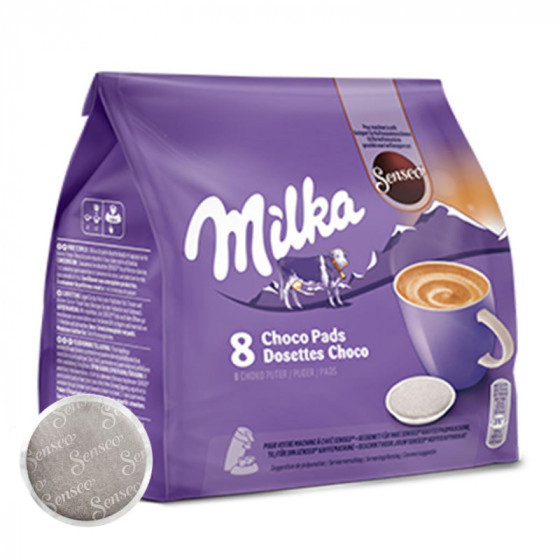 Dosette Senseo Compatible Chocolat Chaud Milka - 10 paquets - 80 dosettes