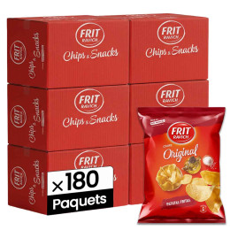 Chips Frit Ravich Nature salées 38g - 6 cartons - 180 paquets