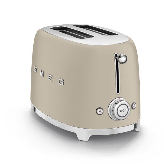 Grille-pain SMEG 2 Tranches Beige lin Mat - TSF01MLMEU