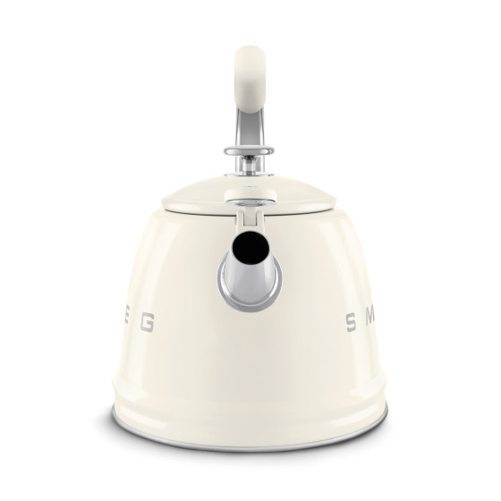 Bouilloire sifflante SMEG 2.3L Crème - WKF01CR