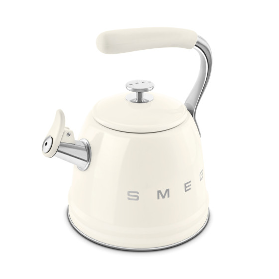 Bouilloire sifflante SMEG 2.3L Crème - WKF01CR