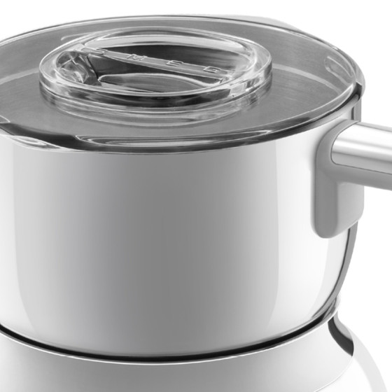 Chocolatière et Mousseur à lait SMEG Crème - MFF11CREU