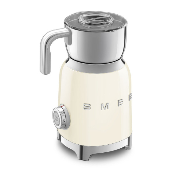 Chocolatière et Mousseur à lait SMEG Crème - MFF11CREU