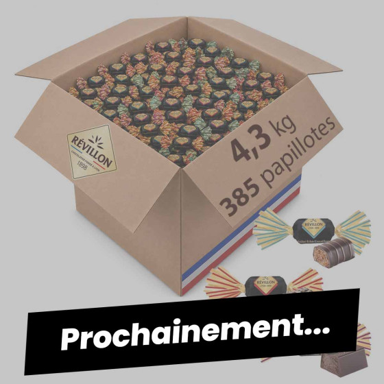 385 Papillotes au Chocolat noir - Révillon - 4,3 Kg