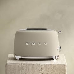 Grille-pain SMEG 2 Tranches Beige lin Mat - TSF01MLMEU