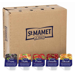 Confiture St Mamet du Languedoc Roussillon 5 Parfums 25 gr - 150 coupelles