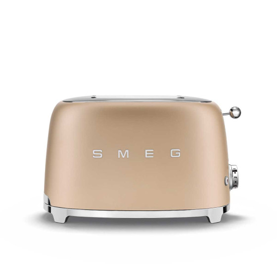 Set petit-déjeuner SMEG Or Mat (Bouilloire KLF03CHMEU + Grille-pain TSF01CHMEU)