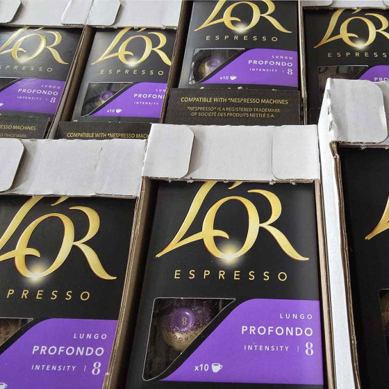 Capsule Nespresso Compatible Café L'Or Espresso Lungo Profondo - 20 boîtes - 200 capsules