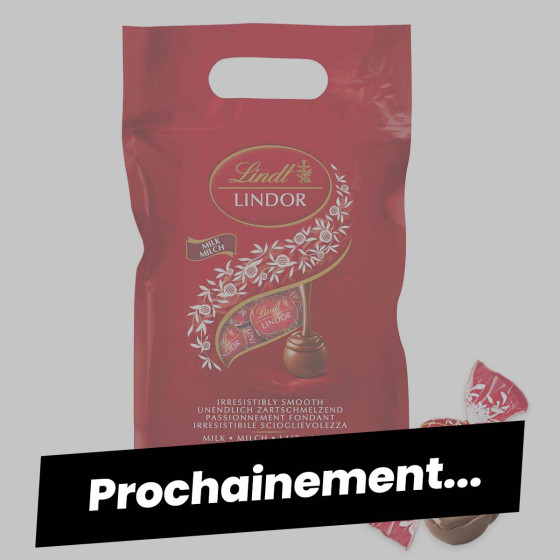 Chocolat LINDOR Lait Lindt - Paquet de 1kg de boules de chocolat