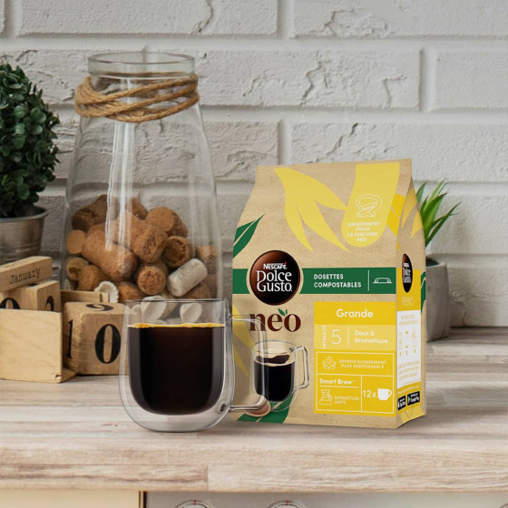 Dosettes Nescafé Dolce Gusto NEO Grande - 8 boîtes - 96 boissons