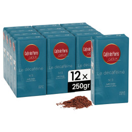 Café Moulu Café de Paris Décaféiné - 12 paquets - 3 Kg